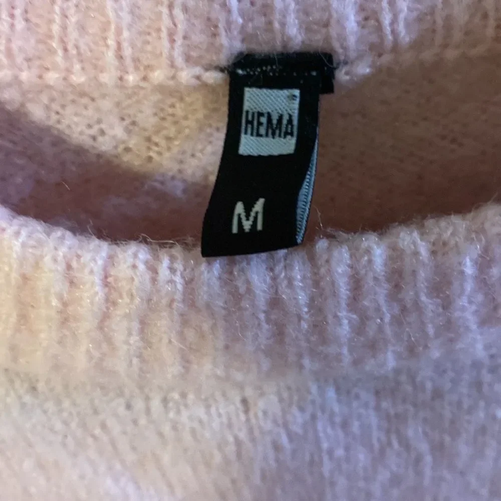 Hema, Long Sleeve Sweater, Thick Stripes in Red, Pink, White & Gray - Picture 3 of 6